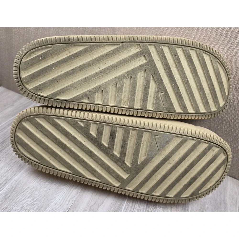 Nike Calm Slide Sesame Slip On Rubber‎ Sandals Mens 13 Womens 14 Comfort Pool